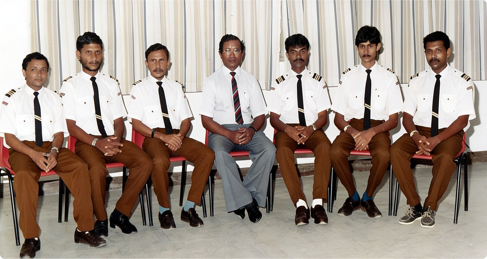 Controller K. D. Ahmed Manik with senior officers