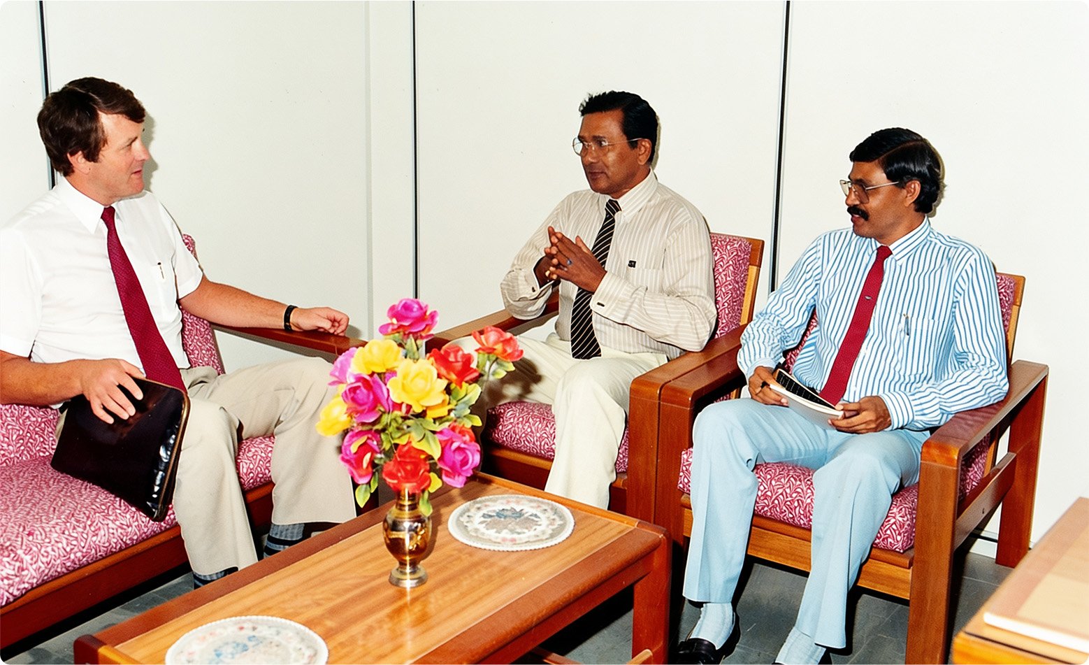 Meeting with Thomas De La Rue & Company, 1989