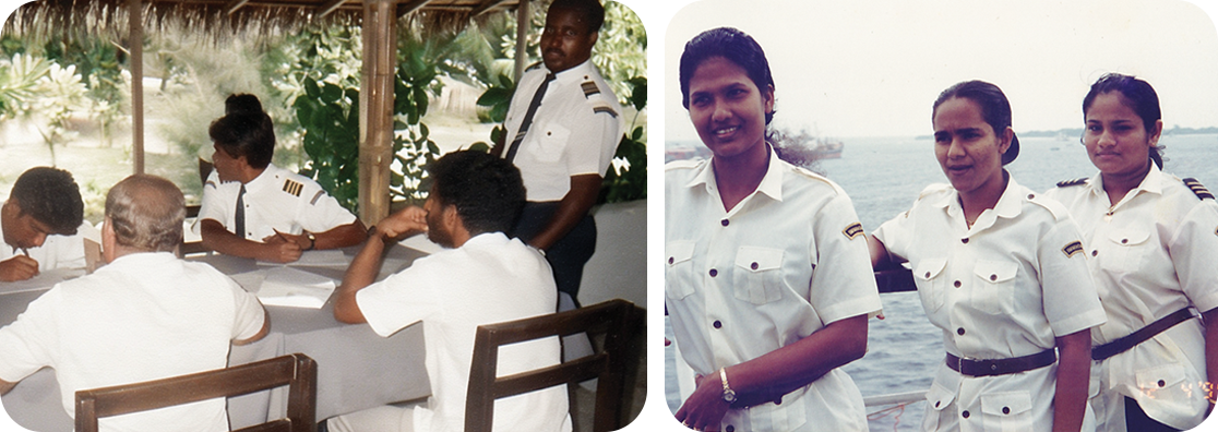 Immigration officers providing on-site visa services
